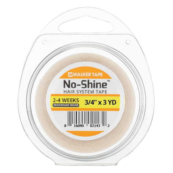 Walker Tape No-Shine Roll 3/4 x 3 Yards for Wig Installs, Lace Systems, Toupee Applications, Hair Tape Prep and Adhesive Strips Use Offering Hypoallergenic Comfort, Maximum Hold and Low-Visibility