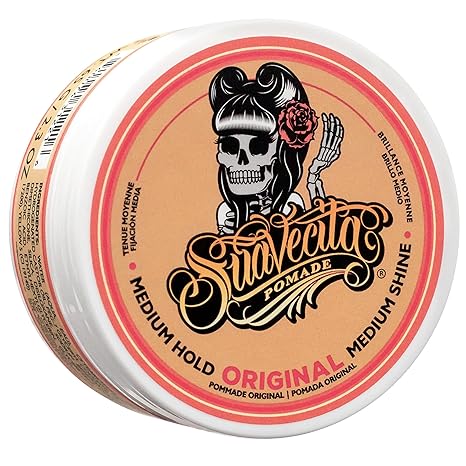 Suavecita Pomade for Women 4 oz Can - Medium Hold, High Shine, Water Based, Wax Like Flake Free - All Day Hair Free Gel Hairstyles Easy to Wash Off