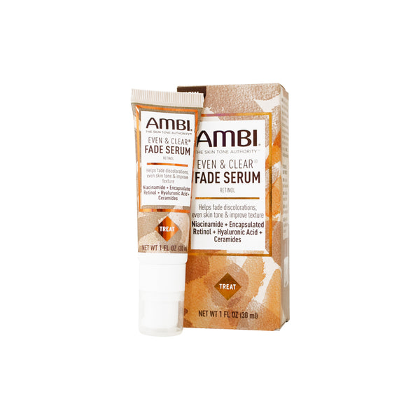 Ambi Even & Clear Fade Serum, Hyperpigmentation Treatment, Hydroquinone-free, Dark Spot Corrector, Results In As Little As 4 Weeks, Retinol, Hyaluronic Acid, Niacinamide, Ceramides, 1 Fl Oz