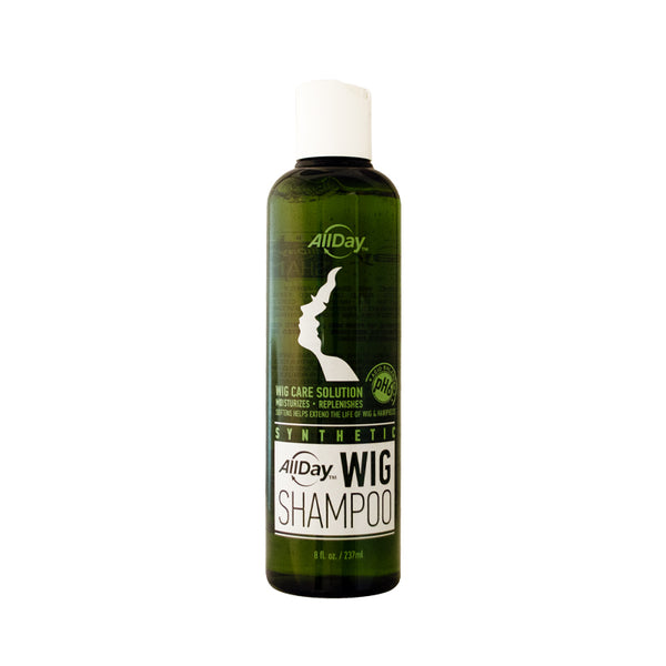 ALLDAY LOCKS Synthetic Wig Shampoo - Coconut Hydrating Cleanser, Moisturizer Foam Formula, pH-Balanced, Paraben-Sulfate-Phthalate Free, Gentle Cleansing, Conditioning, Detangling, Shine-Adding for Syn