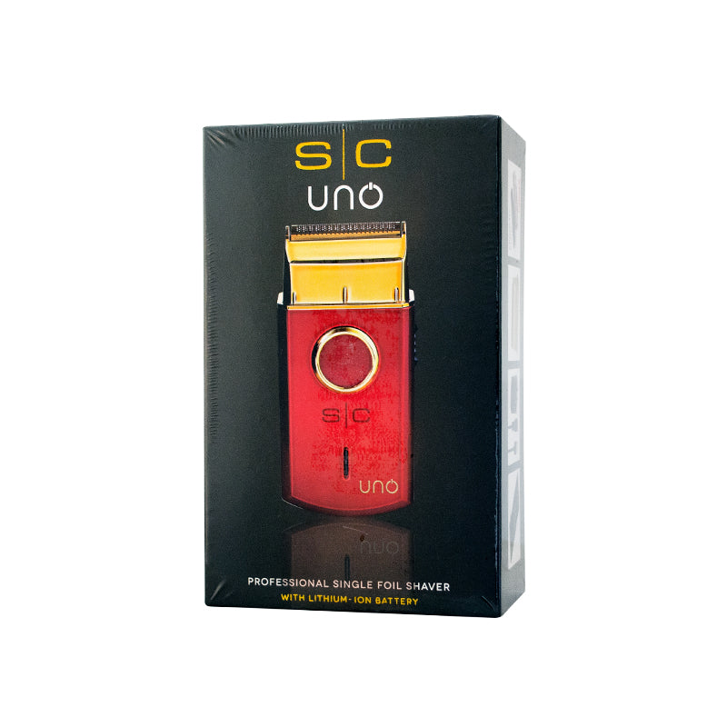 StyleCraft Uno Cordless Single Foil Shaver - Mini Travel Size, Portable, Smooth Gold Titanium Premium Head, Turbocharged Motor