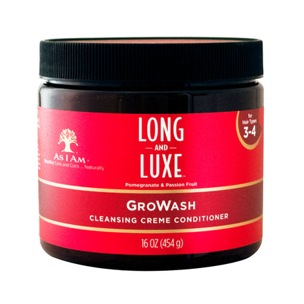 AS I Am Long and Luxe Growash Cleansing Creme Conditioner, 16 Ounce