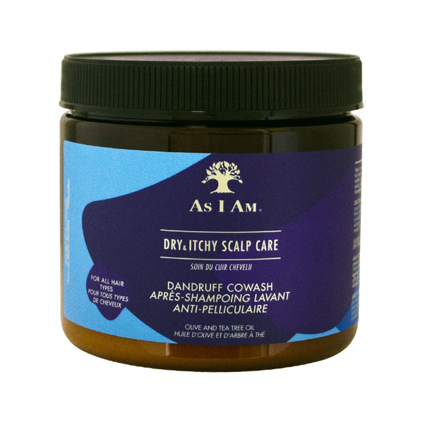 As I Am Dry & Itchy Scalp Care Cowash - 16 oz - Cleanses, moisturizes and soothes dry and itchy scalp - With Olive Oil, Tea Tree Oil & Peppermint Oil Haircare Moisture