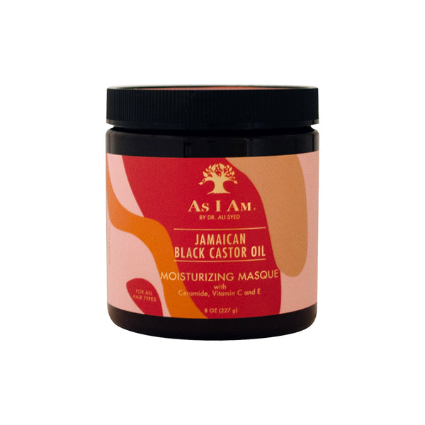 As Am JBCO Masque - 8 ounce - Deep Conditioning & Hydration - Repairs and Restores Scalp Health - Vegan and Cruelty Free - Enriched with Nano Jamaican Black Castor Oil, Vitamin C, and Vitamin E, Red