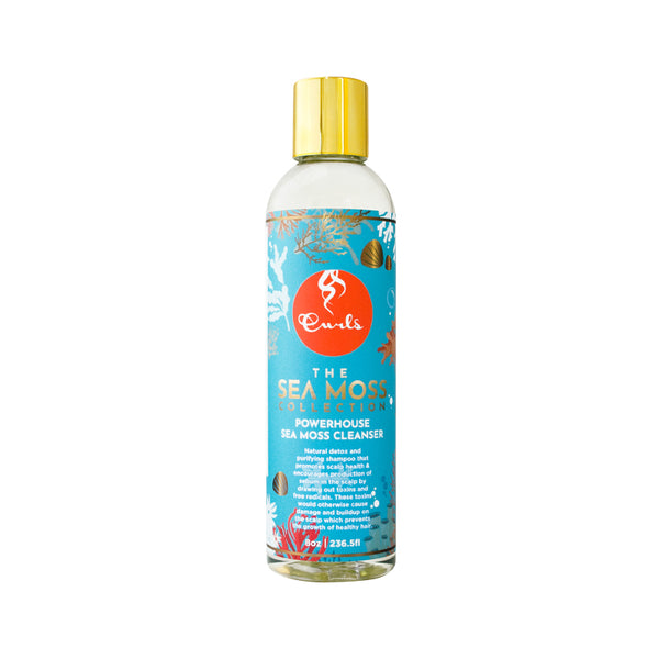 Sea Moss Powerhouse Hair Cleanser - Natural Detox Shampoo - Promotes Scalp Health - Prevents Damage and Build-up - For All Curl Types 8oz