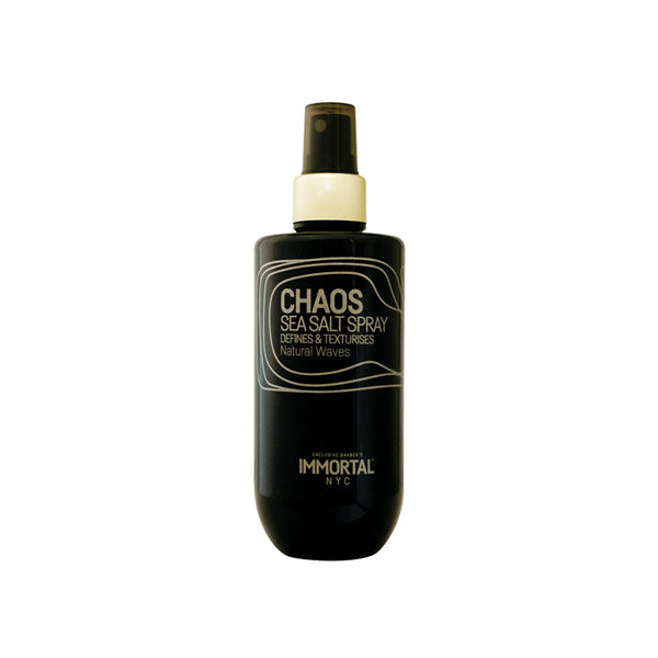 Immortal NYC Chaos Gentle Sea Salt Spray for Male Haircare, 8.45 Oz/250Ml - Natural Waves, Extra Texture, Enhanced Volume, Natural Look, Secure Hold