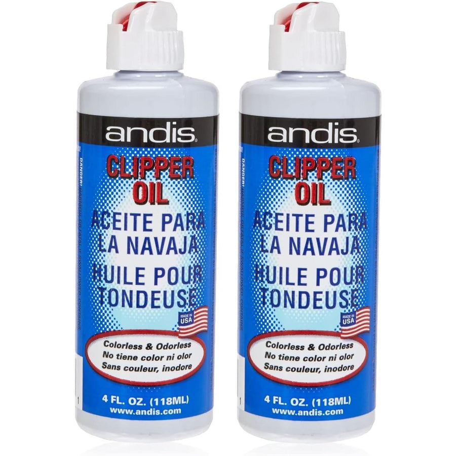 Andis Colorless Clipper Oil for Stainless Steel Clippers - 4 oz, Pack of 2