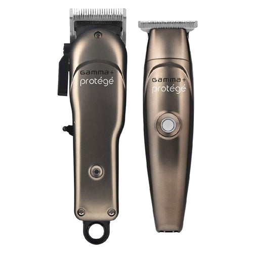 GAMMA+ Protégé Professional Cordless Hair Clipper and Trimmer - Supercharged Motor, Stainless Steel Blades, Adjustable Settings, Removable Components