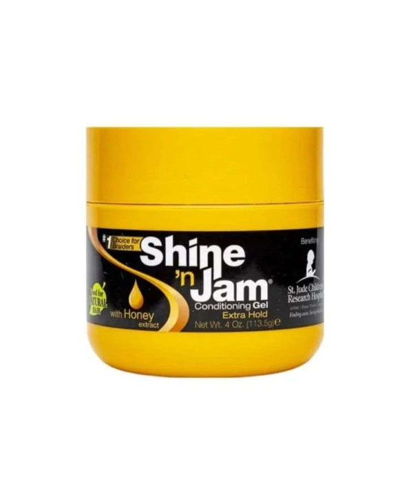 Ampro Shine 'N Jam + ORS Olive Oil Edge Control + Annie Brush Wooden Mini Wave Brush - SLICK BACK HAIR KIT