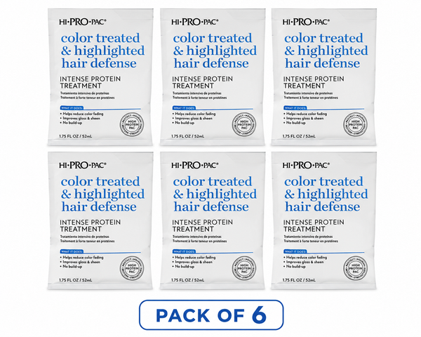 Hi-Pro-Pac Color Treated & Highlighted Intense Protein Treatment (Pack of 6)