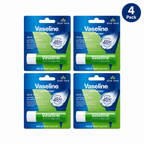 Vaseline Lip Therapy Care Aloe Fresh, Fast-Acting Nourishment, Ideal for Chapped, Dry, Cracked, or Damaged Lips, Lip Balm, 4-Pack, 0.16 Oz Each
