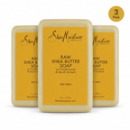 SheaMoisture Face and Body Bar Soap for Dry Skin with Paraben Free, Raw Shea Butter, Myrhh, 8 Ounce, (Pack of 3)