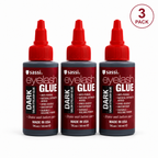 Sassi Eyelash Glue Dark 1 oz / 30 ml | Quick-Drying (Pack of 3)