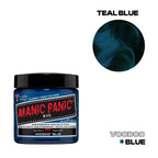 MANIC Voodoo™ Blue Classic Semi-Permanent Hair Color - 4oz Dark Cyan Blue with Green Undertones, Vegan, PPD-Free, Conditioning Haircare Product (Ideal for Lightening Blonde Locks)