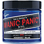 MANIC Voodoo™ Blue Classic Semi-Permanent Hair Color - 4oz Dark Cyan Blue with Green Undertones, Vegan, PPD-Free, Conditioning Haircare Product (Ideal for Lightening Blonde Locks)