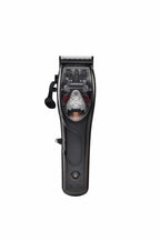 Stylecraft Mythic Professional Metal Body Cordless Hair Clipper - 9V Magnetic Microchipped Motor, Double Black Diamond Carbon Blades, 8 Guards, Adjustable Settings, Black, Ideal Personal Grooming Gift