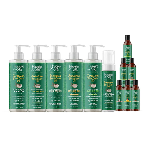 Hawaiian Silky Jamaican Black Castor & Avocado Haircare Treatment, Restorative Formula for Moisture Boost
