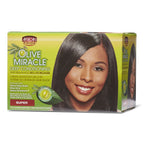 African Pride Olive Miracle Deep Conditioning No Lye Super Relaxer System