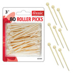 Annie Plastic Roller Picks 3 Inch, 80 Count #3199