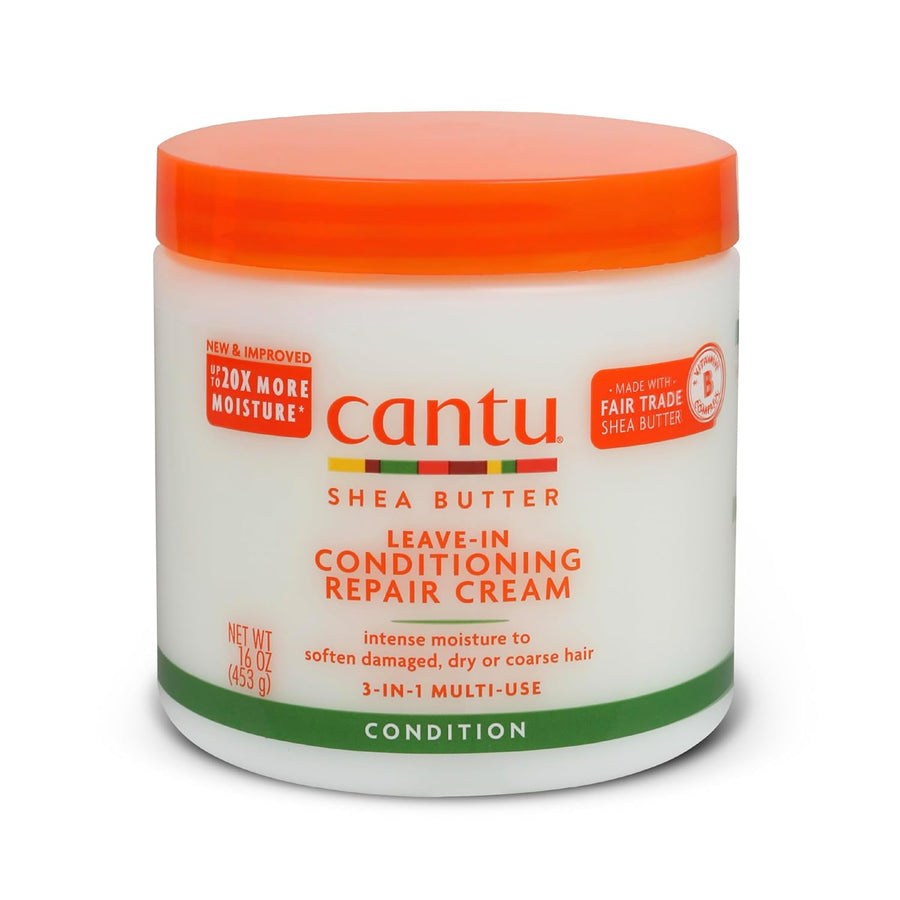 Cantu Leave-In Conditioning Repair Cream - Haircare Moisturizer with Shea Butter, Hydrating & Nourishing, 16 oz