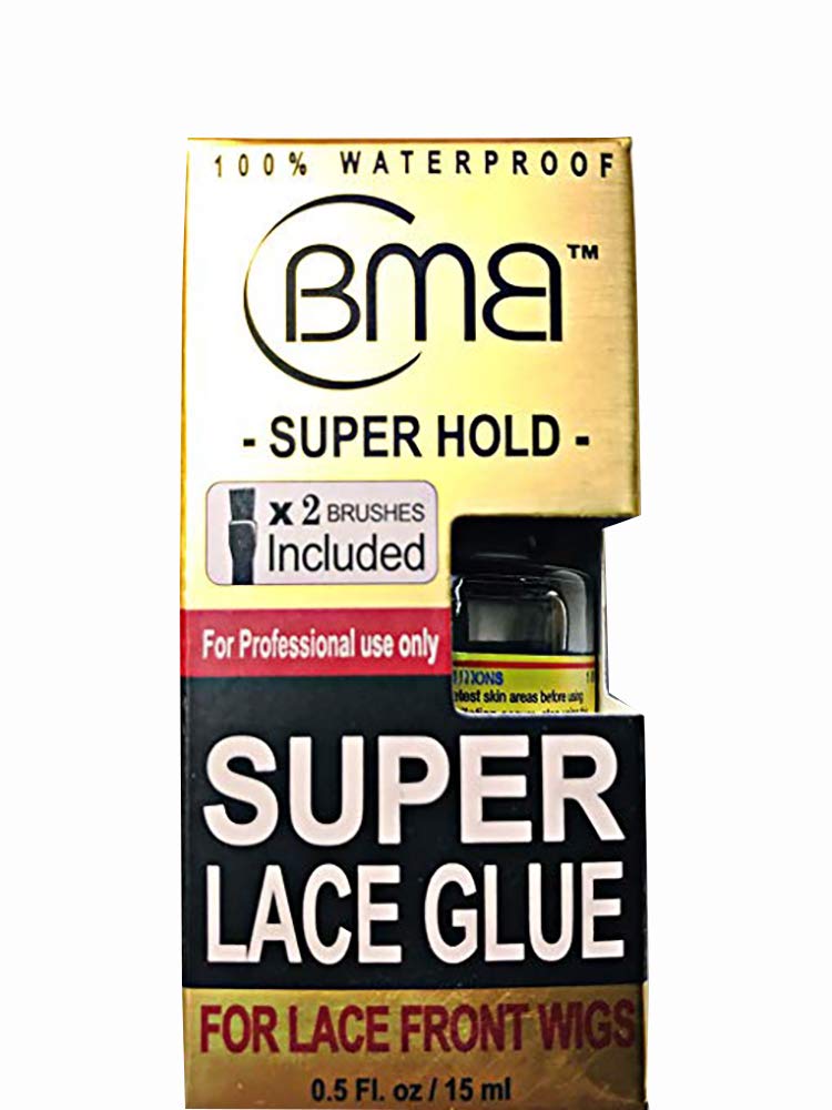 BMB Super Lace Wig Adhesive - 0.5 oz Super Hold Formula with Long-Lasting Grip for Lace Front Wigs (1 Pack)