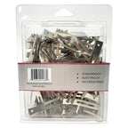 Brittny Professional Solid Metal Double Prong Pincurls Hair Clips, 80 Pieces (BR58102)