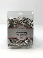 Brittny Professional Solid Metal Double Prong Pincurls Hair Clips, 80 Pieces (BR58102)