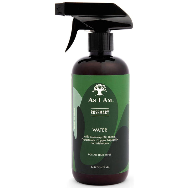 As I Am Rosemary Water 16 oz - Scalp Treatment for Hair Density - with Biotin & Saw Palmetto Organic Haircare Organic Argan Oil