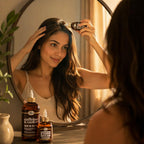 Difeel Caffeine & Castor Hair Oil Blend for Thicker, Fuller-Looking Hair 8 oz. - Nourishing Scalp & Hair Oil Treatment, 