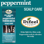 Difeel Peppermint Scalp Care Hair Oil Blend - Travel Size 2.5 oz.