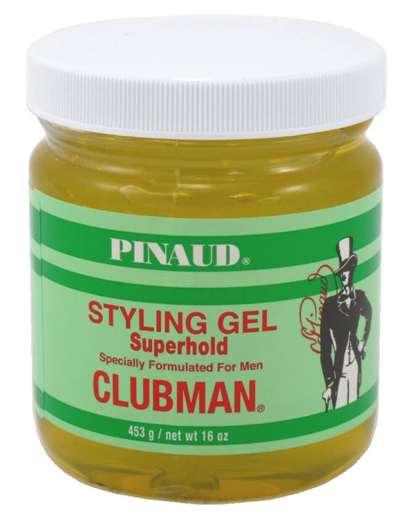 Clubman Superhold Styling Gel - Haircare Product, 16 oz