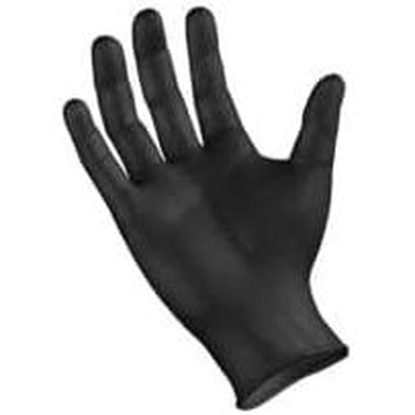 Sempermed Gripstrong Black Nitrile-Nylon Disposable Washable Industrial Hand Protection Cleaning Gloves, Medium Size, Home Care Essential Supplies