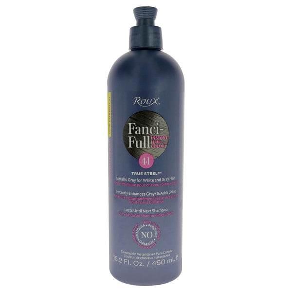 Roux Fanci-Full Rinse Instant Hair Color - 41 True Steel, Unisex Haircare Hair Color, 15.2 oz