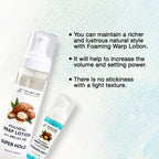 Foaming Wrap Lotion with Argan Oil (1.7oz, Super Hold)