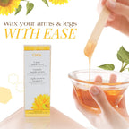 GiGi Large Wax Applicator Sticks for Body Hair Removal, Natural, 100 Ct