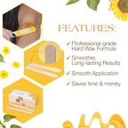 GiGi Large Wax Applicator Sticks for Body Hair Removal, Natural, 100 Ct