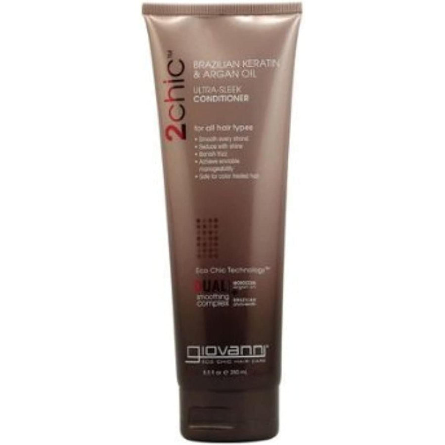 Giovanni  2Chic Ultra Sleek Conditioner with Brazilian and Argan Oil 8.5 oz