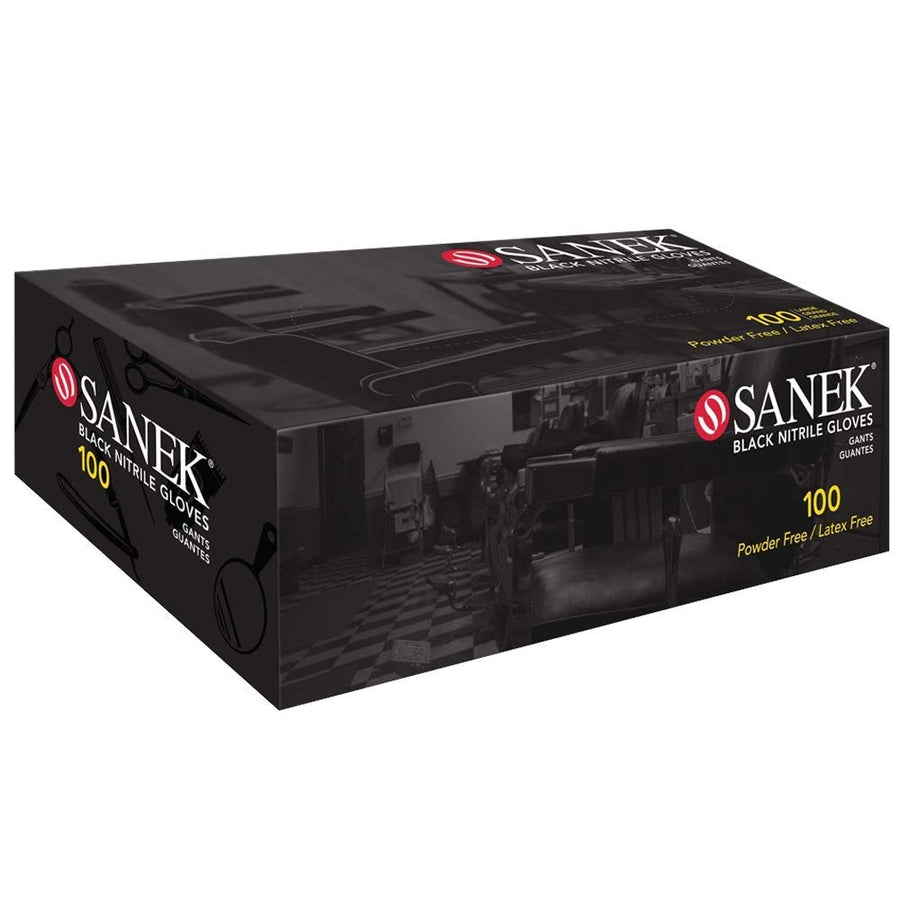 Graham Beauty Sanek, 78523, Nitrile Gloves, Small, Black
