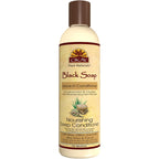 OKAY African Black Soap Leave-In Conditioner - 8 fl oz Hair Treatment for Haircare & Styling