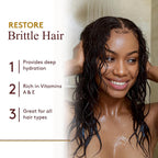 OKAY African Black Soap Leave-In Conditioner - 8 fl oz Hair Treatment for Haircare & Styling
