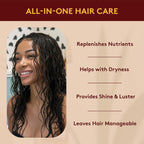 OKAY African Black Soap Leave-In Conditioner - 8 fl oz Hair Treatment for Haircare & Styling