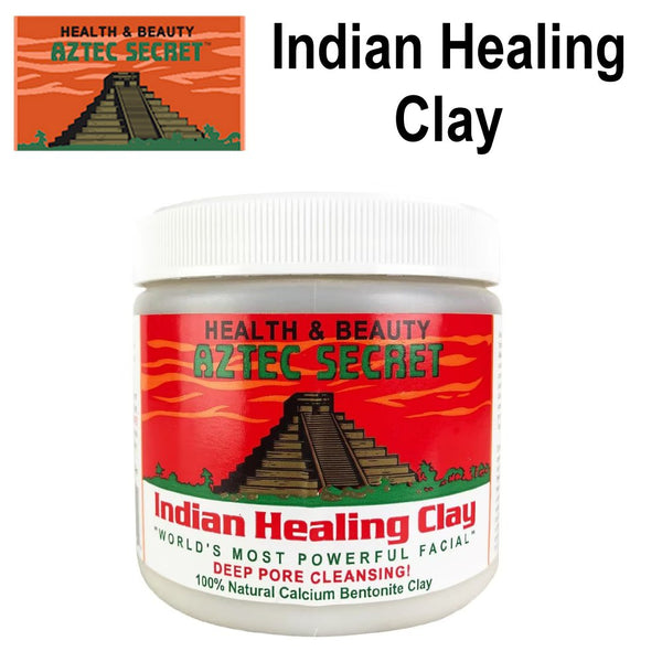 Indian Healing Clay 16 Oz – Deep Pore Cleansing Facial & Body Mask – The Original 100% Natural Calcium Bentonite Clay – New Version 2
