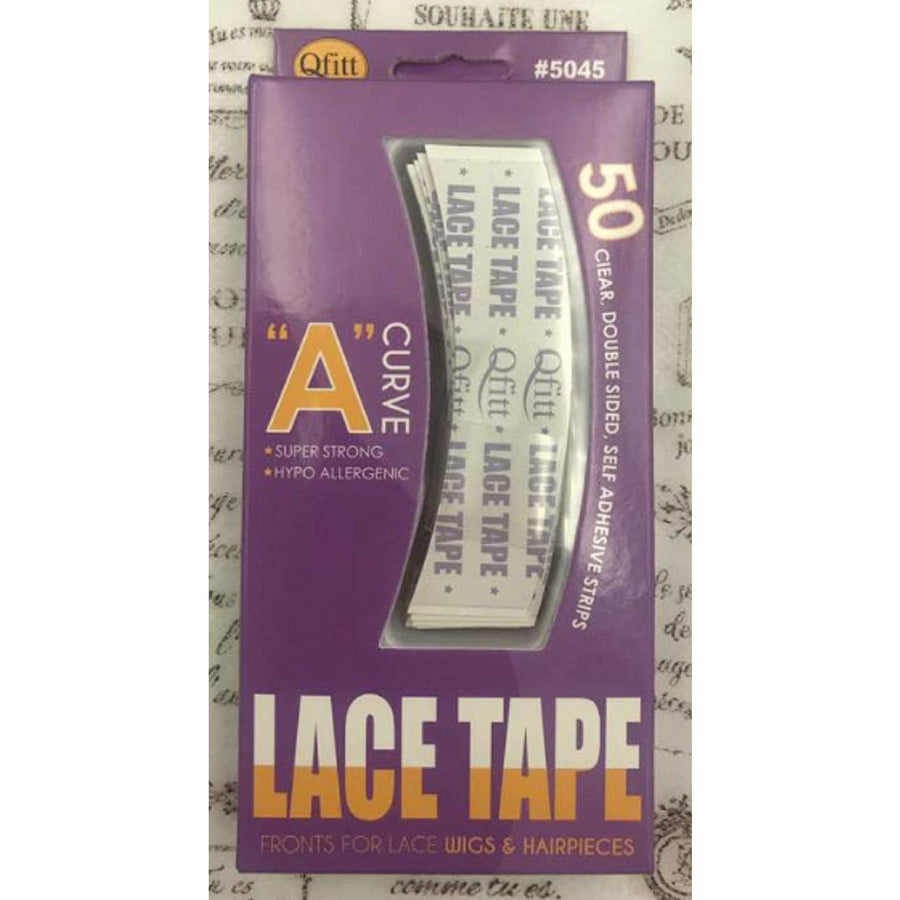 Qfitt Double Sided Custom Cut B Curve Lace Tape For Wigs Or Hairpieces - 50 Ct.