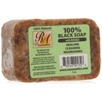 RA Cosmetics 100% Natural African Black Soap, Mango Scent, 5 oz, 141g
