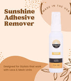 Sunshine Adhesive Solvent Spray, Lace Wig & Toupee Tape Remover, 2oz