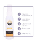 Sunshine Adhesive Solvent Spray, Lace Wig & Toupee Tape Remover, 2oz