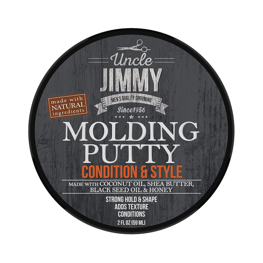 Uncle Jimmy Products Molding Putty Flexible Hold, No Shine, Sculpting & Styling Putty, Long Lasting Definition & Texture