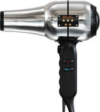 Wahl Professional 5-Star Series Ionic Retro-Chrome Barber Hair Dryer #05054 - 2 Speeds, 3 Heat & Cool Settings, 9ft Cord