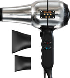 Wahl Professional 5-Star Series Ionic Retro-Chrome Barber Hair Dryer #05054 - 2 Speeds, 3 Heat & Cool Settings, 9ft Cord