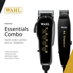 Wahl Professional Essentials Combo #8329 - Features the Taper 2000 Clipper and AC Trimmer - Great for Barbers, Stylists,